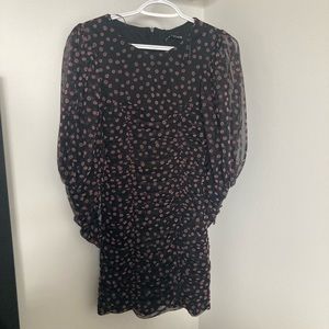 Super cute Zara mini dress. Floral detailing